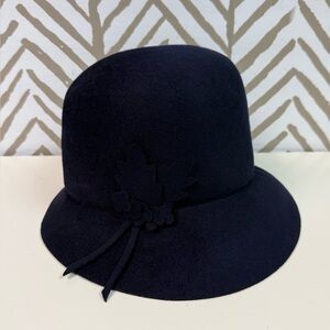 Vintage Astre 100% Wool Navy Blue Hat Union Made